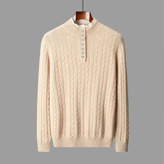 heavyweight cotton sweater | oversized fit pullover | mens thick knitwear | ultrasonic cleaning