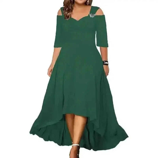 plus-size maxi dress | breathable cotton fabric | long sleeve summer dress | ultrasonic cleaning