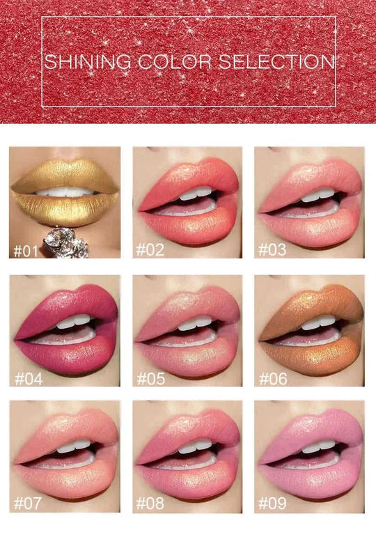 temperature change lipstick | metallic lipstick set | pearlescent lip gloss | energy saving