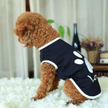 Pet Dog Printed Love Short Sleeve Top Meifu Market