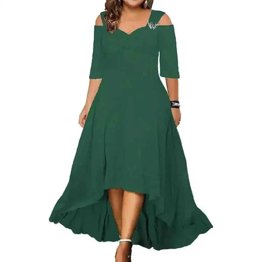plus-size maxi dress | breathable cotton fabric | long sleeve summer dress | ultrasonic cleaning