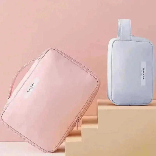 Large Capacity Waterproof Makeup Bag | Portable Organizers for Women Blue L - available style options