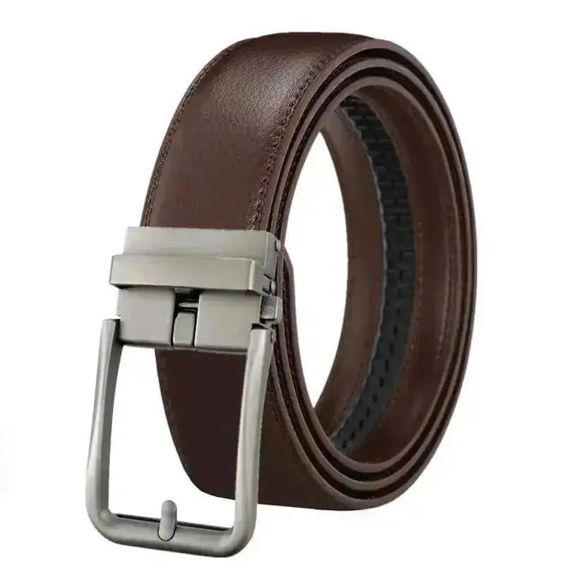 genuine leather belt | automatic buckle mechanism | stainless steel buckle | ultrasonic cleaning