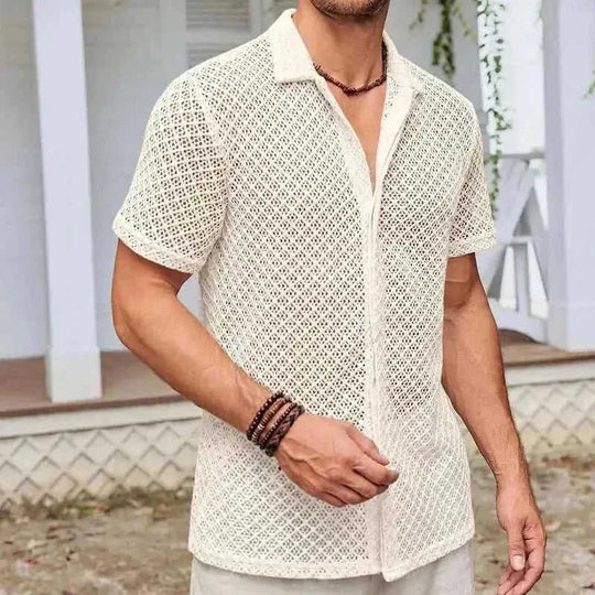 breathable mesh fabric | moisture-wicking polo shirt | slim fit mens polo | ultrasonic cleaning