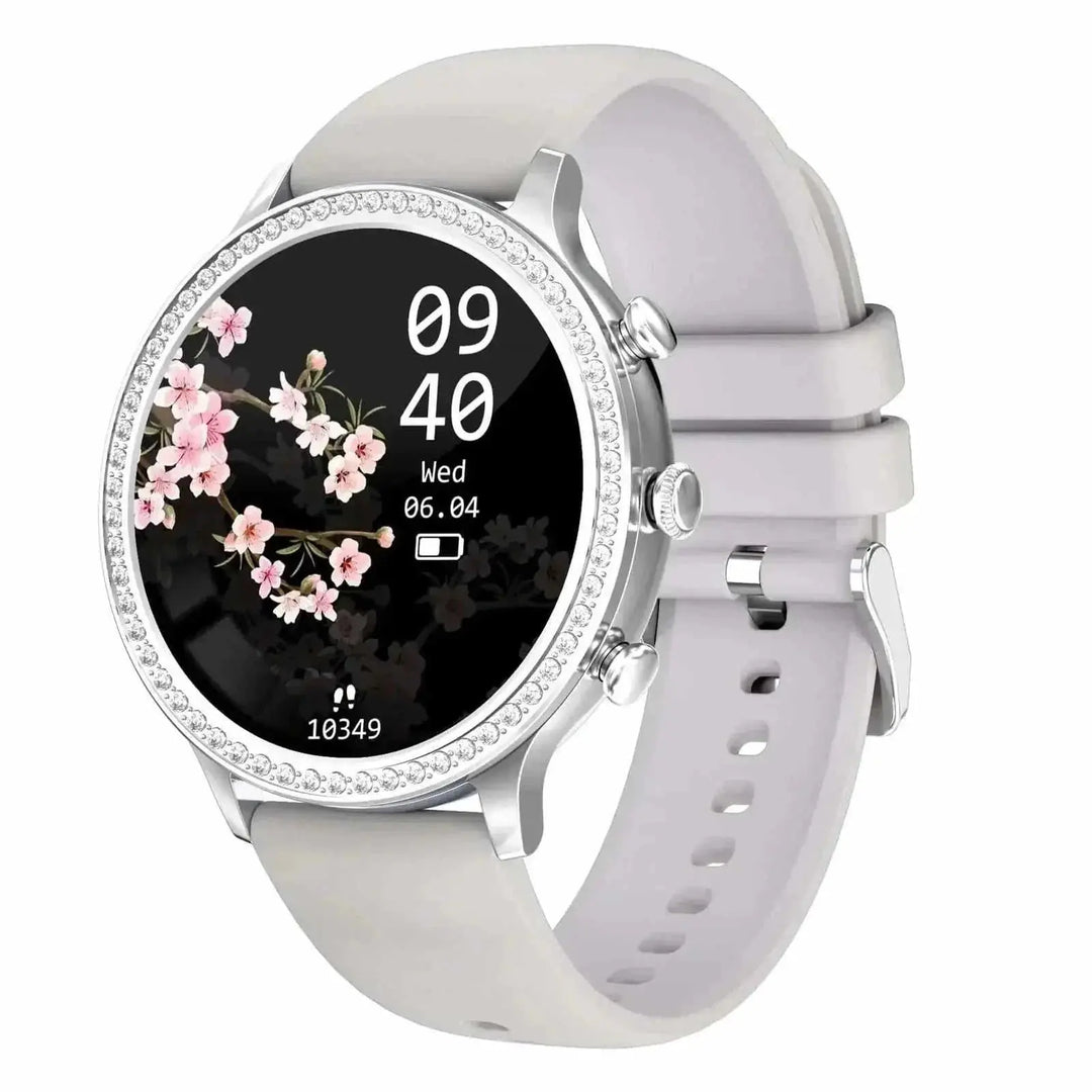 Bluetooth Call Of Women's Smart Silicone Watch Steel silver - color variant display