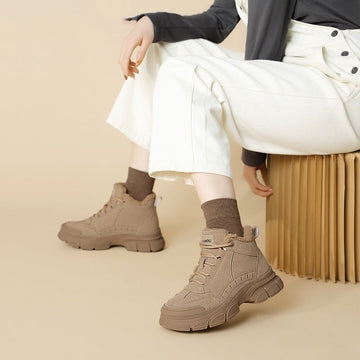 Warm Snow Boots Women's Non-slip Plus Velvet Thickened Martin Boots Meifu Market