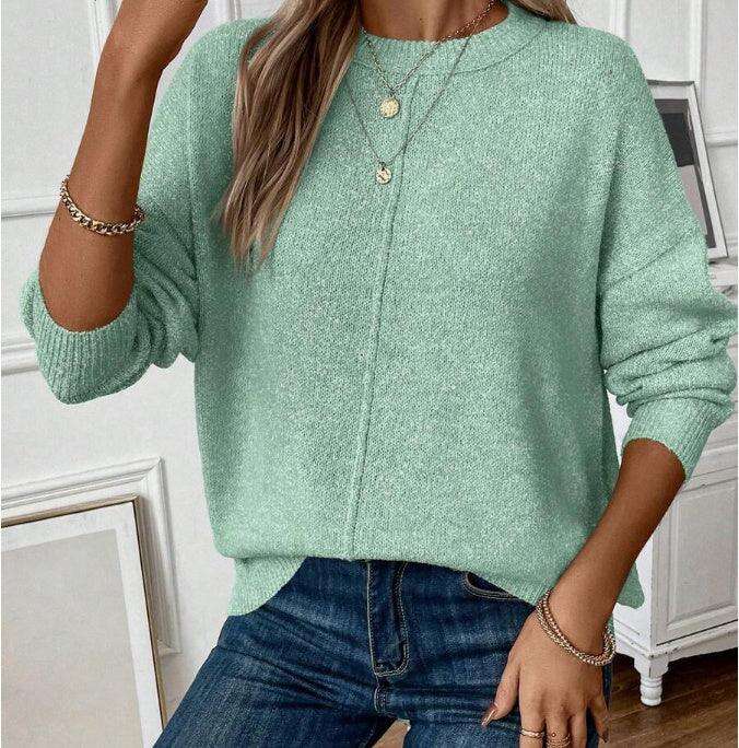Simple Women's Knitted Sweater Pullover Meifu Market