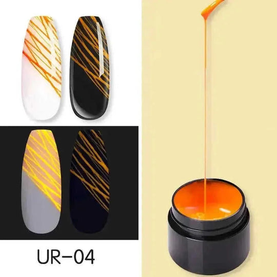 glow in the dark nail polish | uv gel nail kit | 10ml long-lasting formula | energy saving