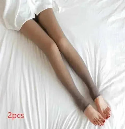 fleece lined tights for women | thermal winter leggings plus size | opaque fleece lined pantyhose | energy saving