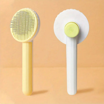 pet grooming brush stainless steel | dematting comb for dogs | cat grooming brush with steel teeth | ultrasonic cleaning