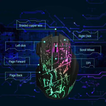 high-precision sensor | ergonomic gaming mouse | customizable rgb lighting | energy saving