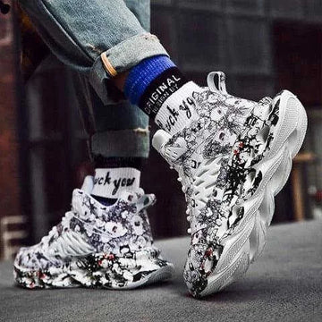 camouflage sports shoes | lightweight running shoes | breathable mesh footwear | ultrasonic cleaning