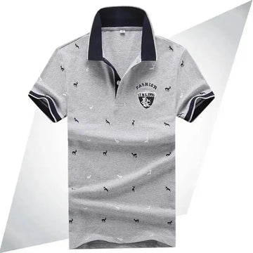 Men's lapel cotton polo shirt Meifu Market