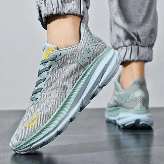 lightweight mesh sneakers for men | shock absorption running shoes | lace-up training shoes | ultrasonic cleaning