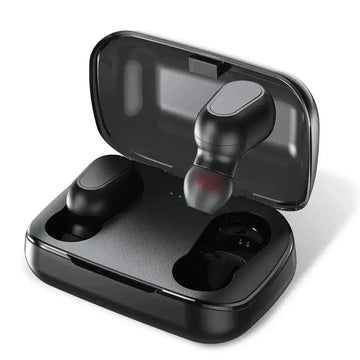 wireless earbuds mini | bluetooth 50 headphones | compact double earbuds | ultrasonic cleaning