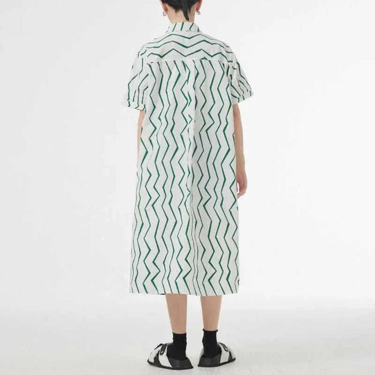 lightweight cotton fabric | breathable summer dress | striped shirt dress | ultrasonic cleaning