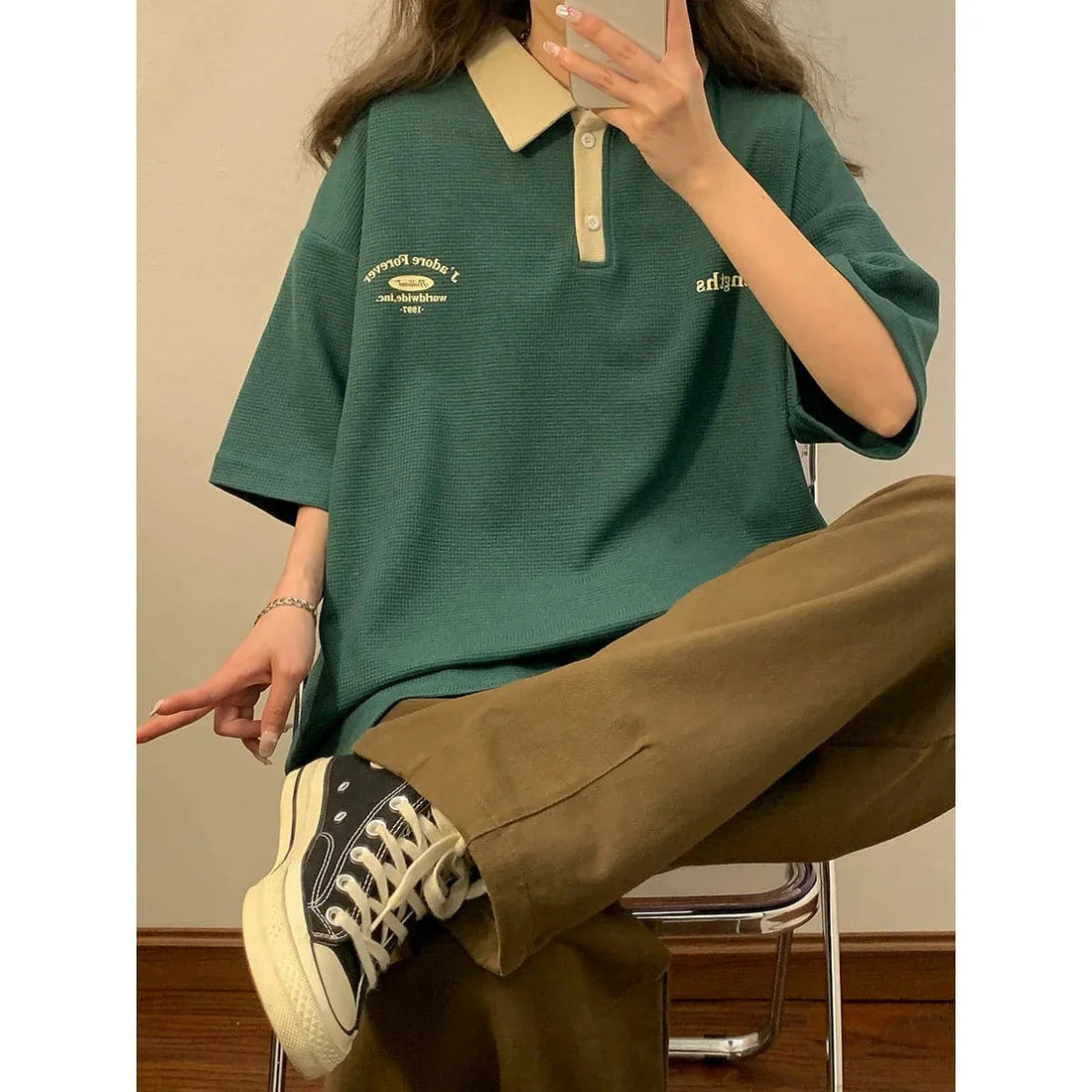 Vintage Polo Shirt Short Sleeve Loose For Women | Ultimate Buying Guide 2025 (EN) - Meifu Market