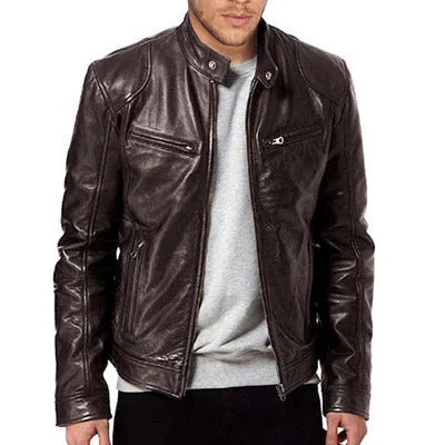 Men's PU Leather Slim Fit Jacket – Fashionable and Versatile Outerwear | Ultimate Buying Guide 2025 (ES) - Meifu Market