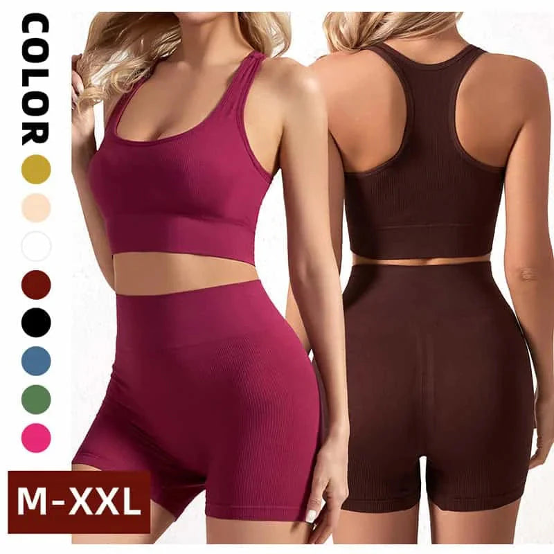 Women's Wireless Sports Yoga Bra And Shorts Suit | Ultimate Buying Guide 2025 (ES) - Meifu Market