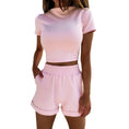 high waist crop shorts set | casual short sleeve top | summer fashion outfit | energy saving