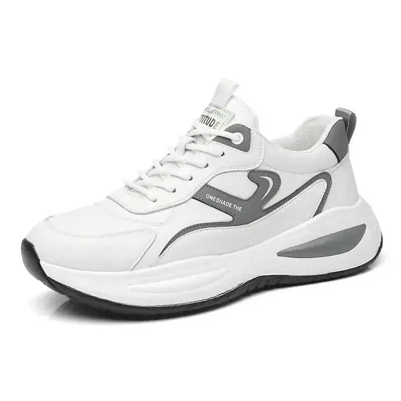 Leather Casual White Shoes Men's Outdoor Mountaineering Meifu Market