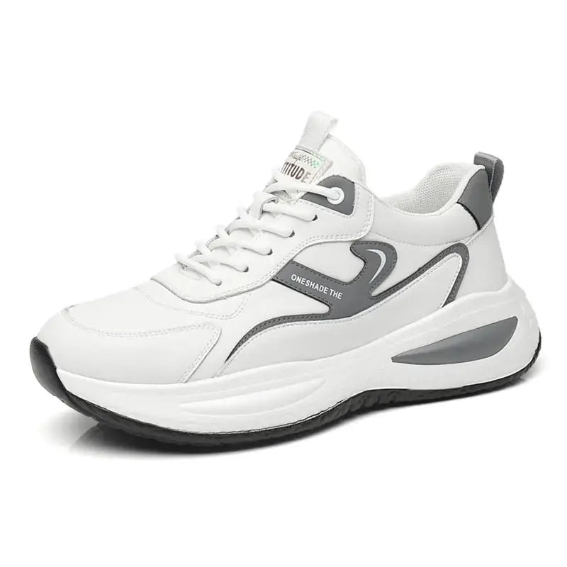 Leather Casual White Shoes Men's Outdoor Mountaineering Meifu Market