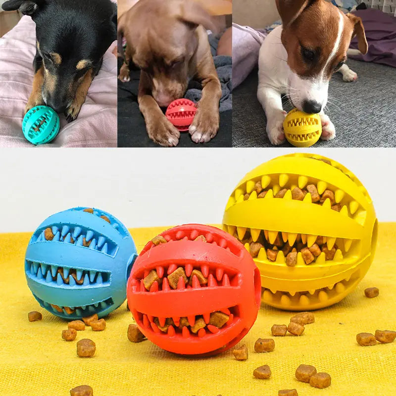 Pet Slow Feeder Dog Toy Cute Funny Rubber Dog Ball Toy Meifu Market