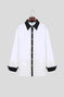 A Handsome Business And Fashionable Long-sleeved Shirt With Contrasting Colors For A Teenage Man - close-up detail...