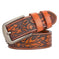 genuine leather belt for men | full grain cattlehide leather | heavy duty brass buckle | energy saving