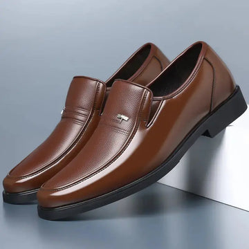 Casual Men's Leather Business Soft Bottom Shoes