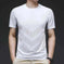 ice silk fabric t-shirt | quick drying athletic shirt | mens elastic training top | energy saving