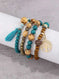 elastic bangle bracelet set | wooden beads jewelry | adjustable tree of life bracelet | ultrasonic cleaning
