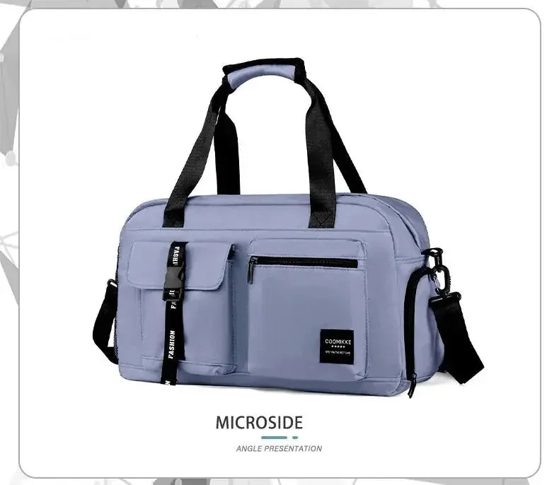 large waterproof gym bag | womens swim bag with wet pocket | yoga duffel bag for travel | ultrasonic cleaning