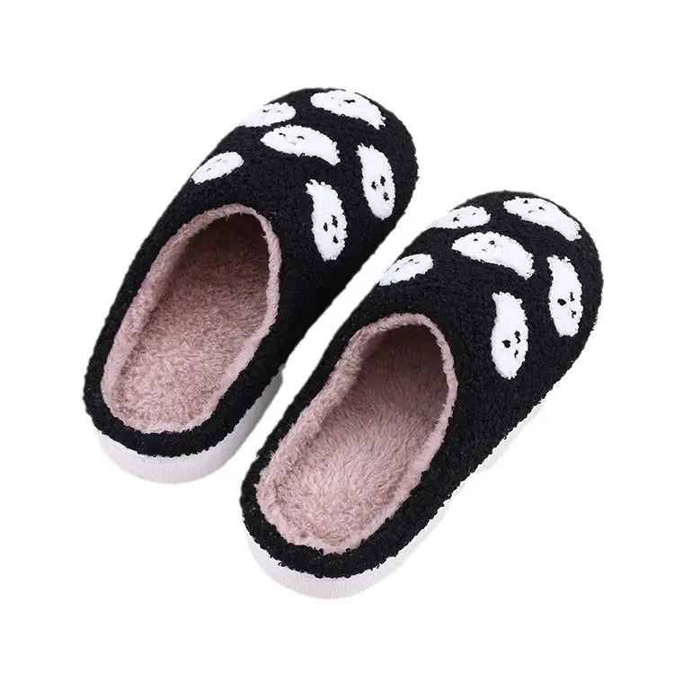 soft plush slippers | halloween house shoes | indoor horror slippers | energy saving