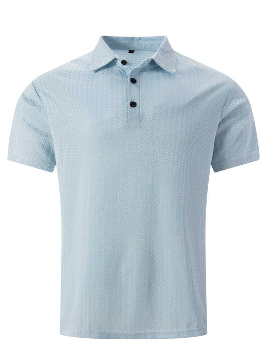 Ice Silk Polo – Men's Moisture-Wicking Side-Slit Sport Shirt
