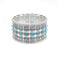 elastic turquoise bracelet | adjustable boho bangle | vintage tribal jewelry | energy saving