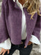 Batwing Sleeve Cardigan Women - Cropped Cashmere Jacket Loose Fit Meifu Market