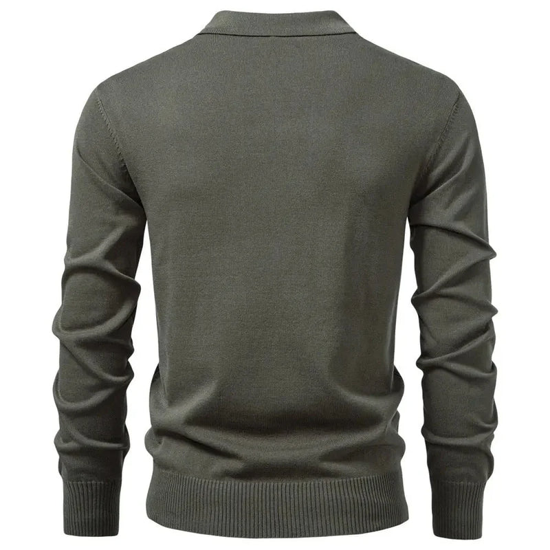 half-zip sweater for men | merino wool blend sweater | slim fit business casual | ultrasonic cleaning