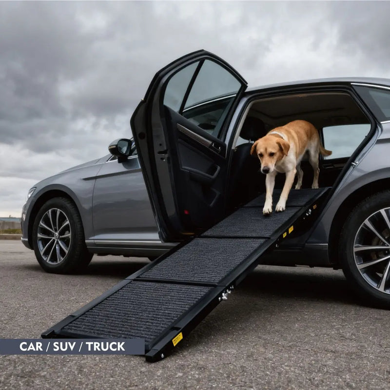 Dog Ramp For Car 71 Long  19.5 Wide Portable Dog Ramps For Large Dogs With Non-Slip Rug Surface Dog Car Ramp For SUV Car  Truck, Folding Dog Ramp Up To 250LBS Meifu Market