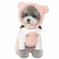 bear plush hood for pets | pet photo prop headwear | dog costume dress up accessories | energy saving