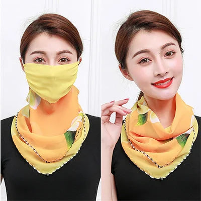 silk sunscreen scarf | uv protection neck scarf | lightweight travel scarf | ultrasonic cleaning