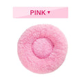 Fluffy Donut Dog Bed Warm Soft Long Plush Pet Cushion Dog House Cat Bed Washable Pet Sofa Mat Calming Samll Large Dog Beds Meifu Market