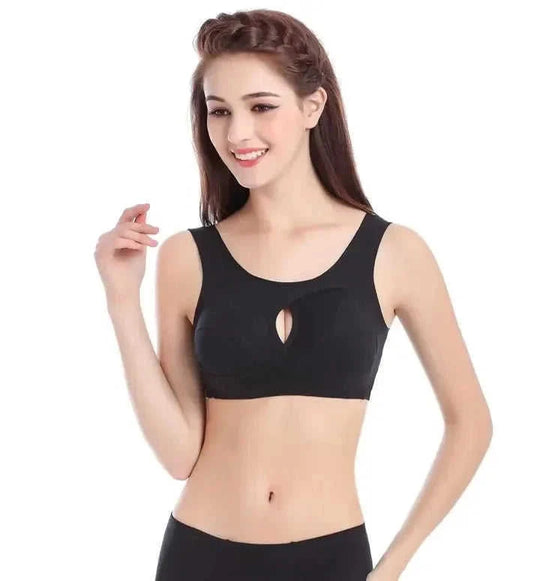 plus size cotton sleep bra | removable padded bralette | wirefree lounge bra | ultrasonic cleaning