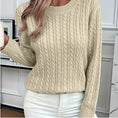 Versatile Fashion Classic Twist Round Neck Sweater Meifu Market
