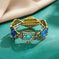 elastic turquoise bracelet | adjustable boho bangle | vintage tribal jewelry | energy saving