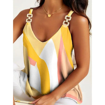 summer tank tops for women | v neck sleeveless top | loose fit casual blouse | energy saving