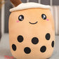 Cute Fruit Drink Plush Stuffed Soft Strawberry Milk Tea Plush Boba Tea Cup Toy Bubble Tea Pillow Cushion Kids Gift Meifu Market