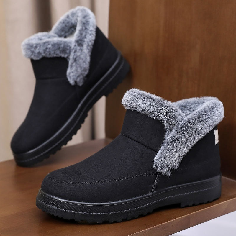 Women's Large Size Cotton Boots Plus Velvet Thickened Outdoor Leisure Meifu Market