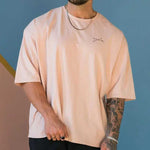 Stretchy Cotton Tee — Men's Loose Fit Athletic Short Sleeve