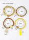 elastic bangle bracelet set | wooden beads jewelry | adjustable tree of life bracelet | ultrasonic cleaning
